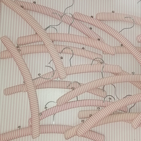 HTF Victoria Secret Padded Hangers Display/ Prop Pink Striped - Picture 2 of 4